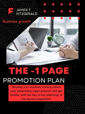 cover image of The 1 page promotion plan